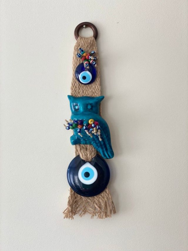 Evil Eye Wall Hanging With Owl