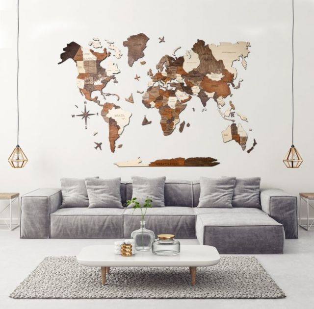 World Map Wall Art